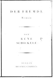 Cover of: Der Fremde: Roman