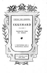 Cover of: Ekkehard by Joseph Viktor von Scheffel