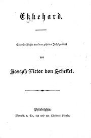 Cover of: Ekkehard by von Joseph Victor von Scheffel.