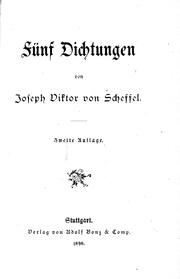 Cover of: Fünf Dichtungen