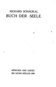 Cover of: Buch der Seele