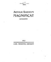 Cover of: Magnificat by Arthur Sakheim.