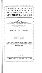 Cover of: Denkwürdigkeiten aus meinem Leben