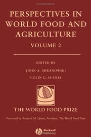 Cover of: Perspectives in World Food Agriculture (Perspectives in World Food and Agriculture)