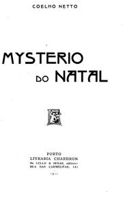 Cover of: Mysterio do Natal