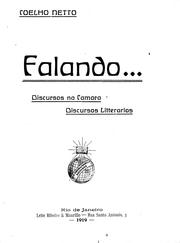 Cover of: Falando-- by Coelho Netto.
