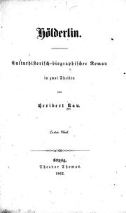 Cover of: Hölderlin by von Heribert Rau.