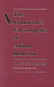 Cover of: The veterinarian's encyclopedia of animal behavior