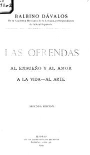 Cover of: Las ofrendas