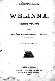 Cover of: Historia de Welinna: leyenda yucateca