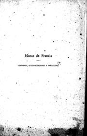 Cover of: Musas de Francia
