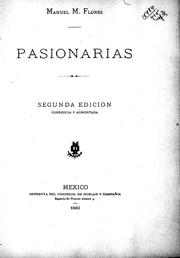 Cover of: Pasionarias by Manuel M. Flores.
