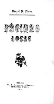 Cover of: Páginas locas by Manuel M. Flores.