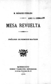 Cover of: Mesa revuelta