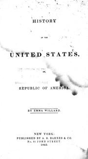 Cover of: History of the United States, or, Republic of America