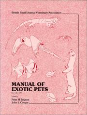 Cover of: Manual of exotic pets by edited by Peter H. Beynon and John E. Cooper.