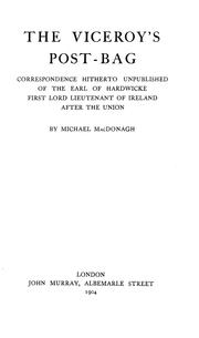The viceroy's post-bag by MacDonagh, Michael
