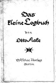Cover of: Das kleine Logbuch