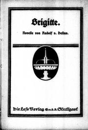 Cover of: Brigitte by von Rudolf v. Delius.