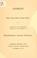 Cover of: Address of Hon. Philander Chase Knox at the dedication of the monument erected to the memory of Major-General Edward Braddock