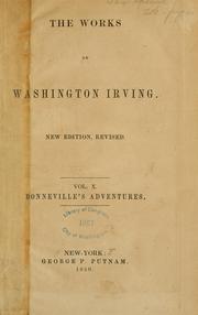 Cover of: The adventures of Captain Bonneville by Washington Irving