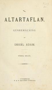 Cover of: Altartaflan: genremålning