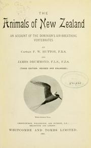 Cover of: animals of New Zealand: an account of the dominion's air-breathing vertebrates