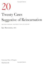 Twenty cases suggestive of reincarnation by Ian Stevenson