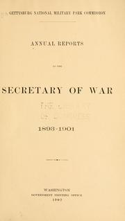 Cover of: Annual reports to the secretary of war. 1893-1901.