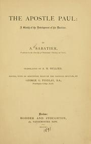 Cover of: The apostle Paul by Auguste Sabatier