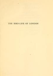 Cover of: bird-life of London
