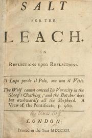 Cover of: Salt for the leach: in reflections upon Reflections.