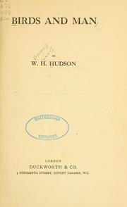 Cover of: Birds and man by W. H. Hudson