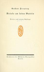 Cover of: Briefe an seine gattin.