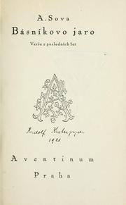 Cover of: Básníkovo jaro by Antonín Sova