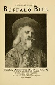 Front cover of Buffalo Bill by Thomas Brower Peacock