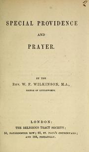 Cover of: Special providence and prayer