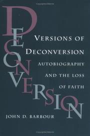 Cover of: Versions of deconversion: autobiography and the loss of faith