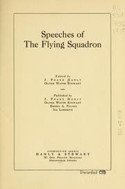 Cover of: Speeches of the Flying squadron