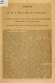 Cover of: Speech...on the resolution of notice to Great Britain...