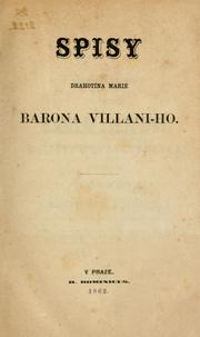 Cover of: Spisy Drahotína Marie barona Villani-ho.