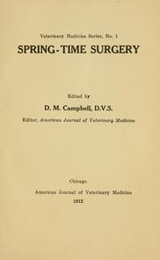 Cover of: Spring-time surgery by Delwin M. Campbell