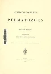 Cover of: Stammesgeschichte der Pelmatozoen.