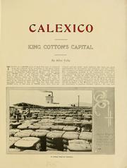 Cover of: Calexico, King Cotton's capital ...
