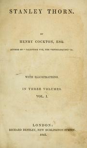 Cover of: Stanley Thorn by Henry Cockton