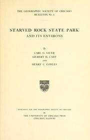 Cover of: Starved Rock state park and its environs
