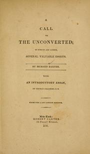 Cover of: A call to the unconverted ... by Richard Baxter, Richard Baxter