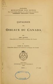 Catalogue des oiseaux du Canada by John Macoun