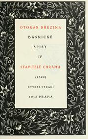 Cover of: Stavitelé chrámu by Otokar Březina