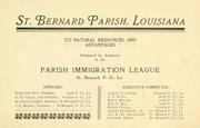 Cover of: St. Bernard Parish, Louisiana | 